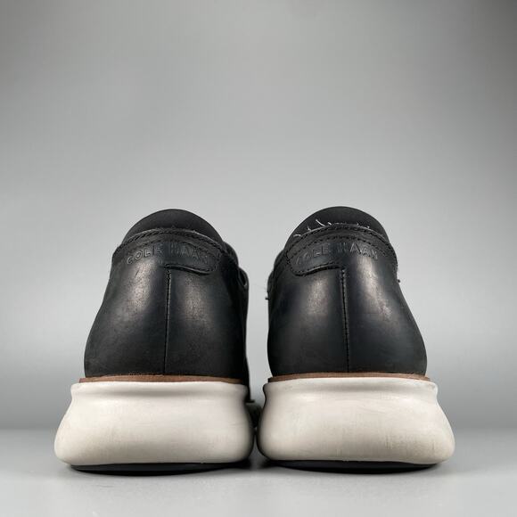 Cole Haan 2.Zerogrand Men’s 10 M Black Leather Laser Wing Oxford Dress Shoes GUC main image 7